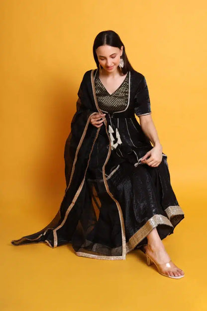 Tissue Organza Sharara Set with Organza Dupatta