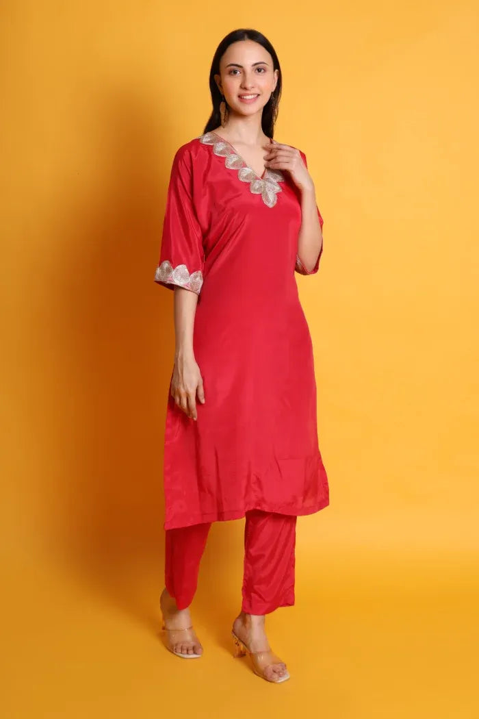 Crepe kurta set