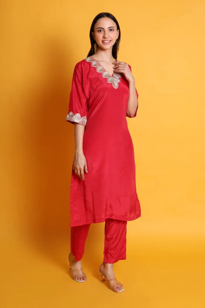 Crepe kurta set