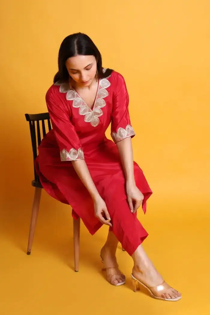 Crepe kurta set