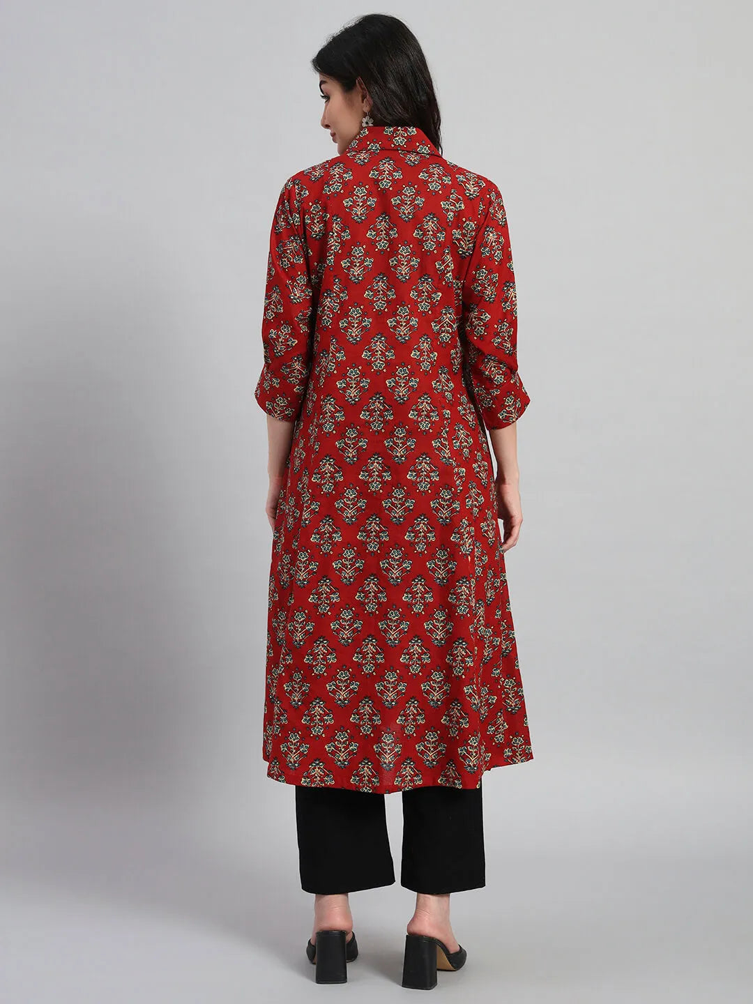 Hand Block Cotton Kurta Set