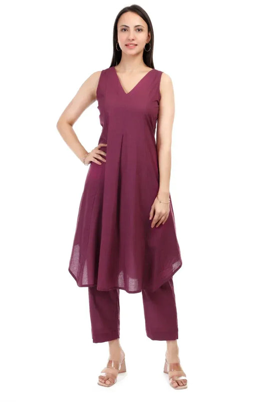 Jamuni Colour Cambric cotton kurta set - XS