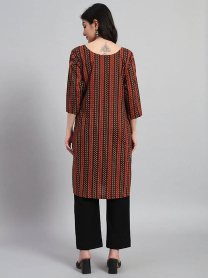 Kalamkari Straight Cotton Kurta Set