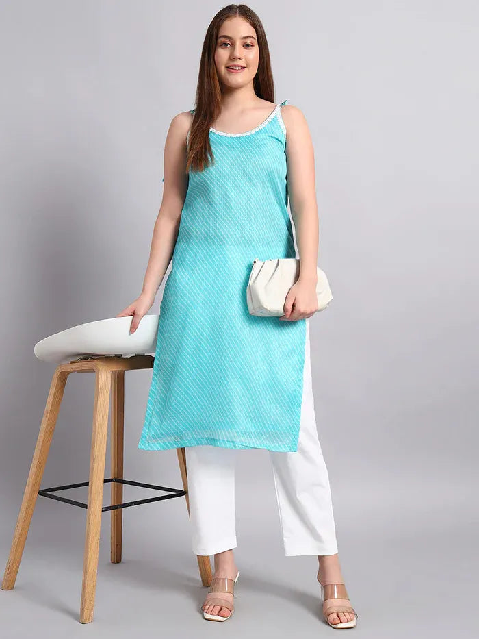 Kotadoria Leheriya Kurta Set