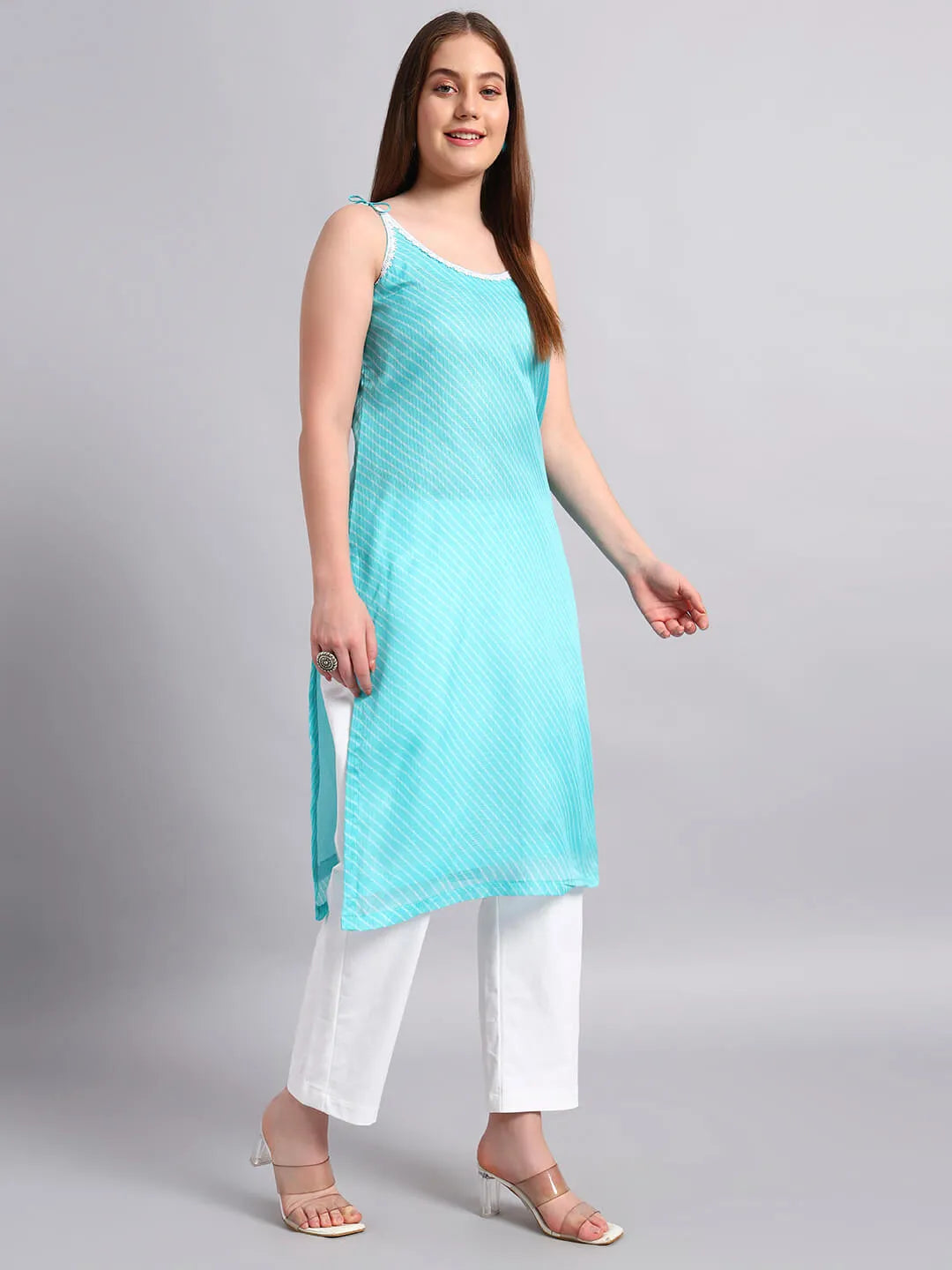 Kotadoria Leheriya Kurta Set
