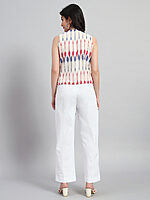 Cotton Ikat Basket Top with Pant - Image 5