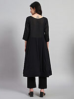 A-Line Gethered Cotton Kurta Set - Image 5
