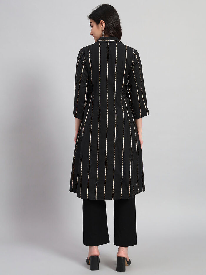 Cotton A-Line Kurta Set - Image 5