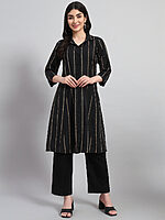Cotton A-Line Kurta Set - Image 2
