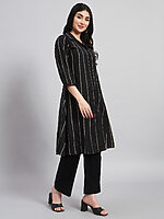Cotton A-Line Kurta Set - Image 3