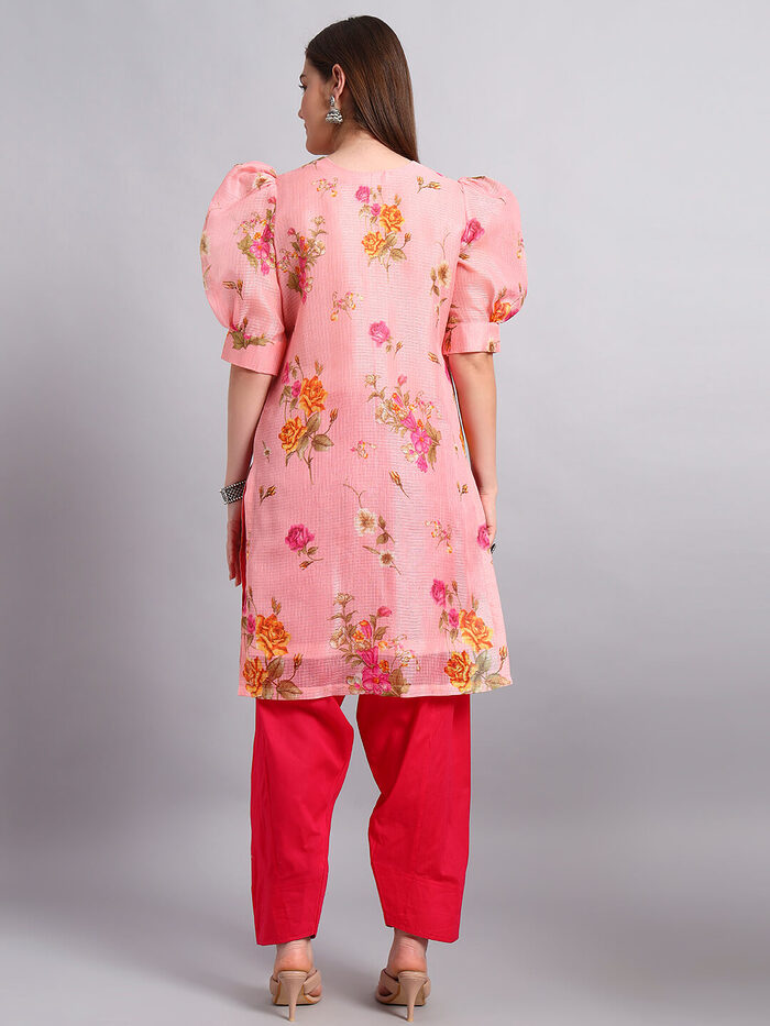 Kotadoria Floral Print Kurta Salwar Set - Image 5