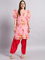 Kotadoria Floral Print Kurta Salwar Set - Image 2