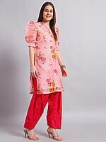 Kotadoria Floral Print Kurta Salwar Set - Image 3