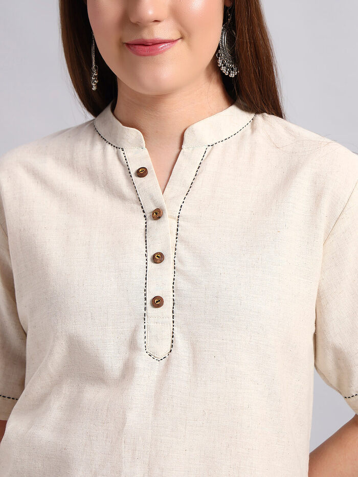 Handloom Cotton Kurta Set - Image 6