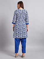Hand Block Cotton Kurta With Salwar - Image 5