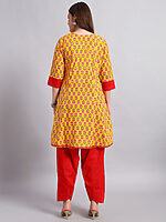 Hand Block Cotton Kurta with Salwar - Image 5