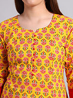 Hand Block Cotton Kurta with Salwar - Image 6