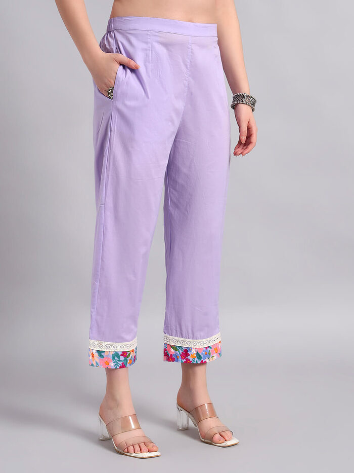 Lilac Pure Cotton Coord Set - Image 7