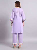 Lilac Pure Cotton Coord Set - Image 5