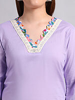 Lilac Pure Cotton Coord Set - Image 6
