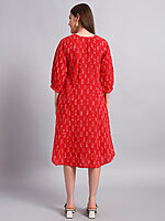 Ikat Cotton Long Dress - Image 5