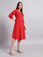Ikat Cotton Long Dress - Image 2
