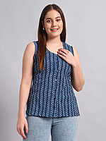 Indigo Cotton Kurti - Image 3