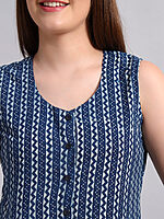 Indigo Cotton Kurti - Image 7
