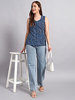 Indigo Cotton Kurti