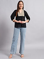 Cotton Kurti with Yoke - Image 2