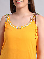 Cambric Cotton Kurta with Hand Block Cotton Pant - Image 6