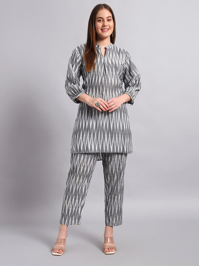 Ikat Cotton Coord Set - Image 2